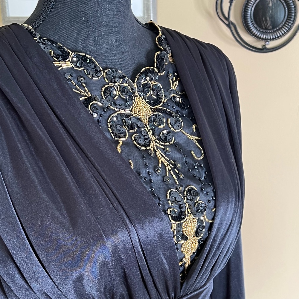 Vintage 80’s Abby Kent Beaded Cocktail Dress: sz. 6 Dynasty Designing Women - Picture 6 of 11